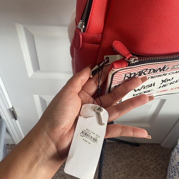 💯 AUTHENTIC Barbara Rihl red leather backpack - Picture 2 of 14